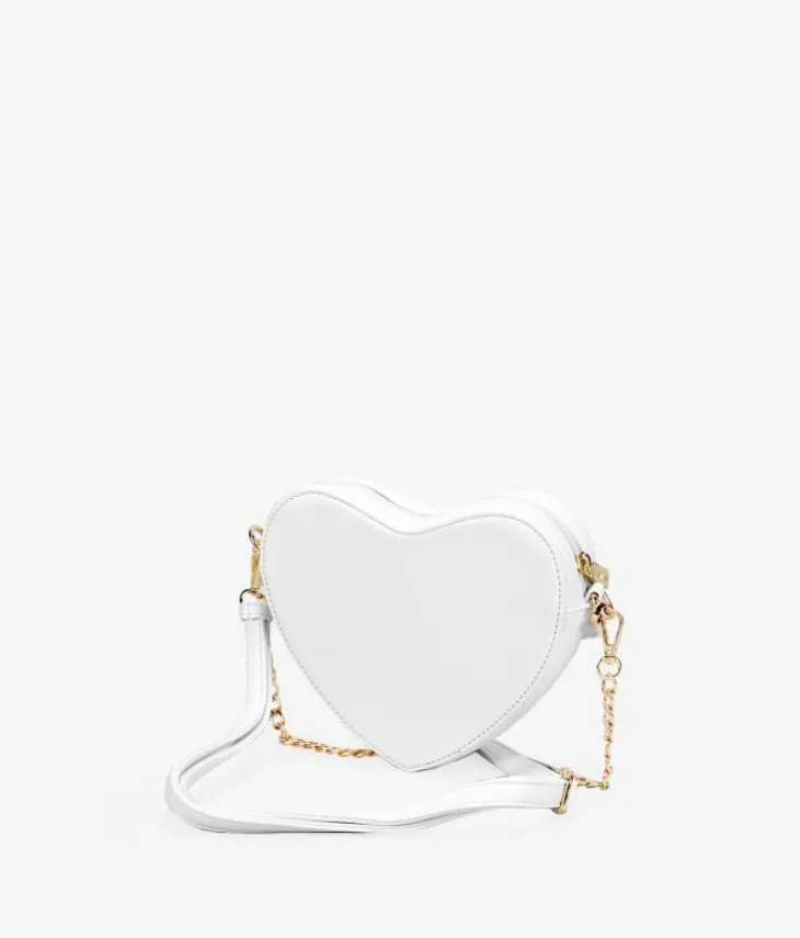 Sale Bosanova Bolso pequeño de corazón blanco con cadena
