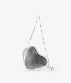 Sale Bosanova Bolso pequeño de corazón plateado con cadena