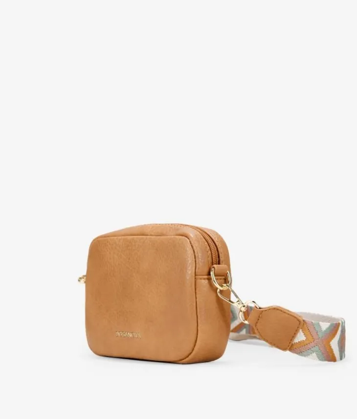 Online Bosanova Bolso pequeño marrón con asa bordada