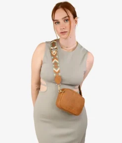 Online Bosanova Bolso pequeño marrón con asa bordada