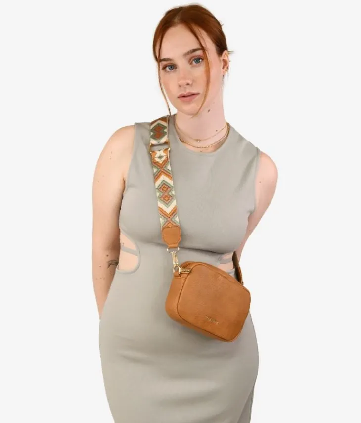 Online Bosanova Bolso pequeño marrón con asa bordada