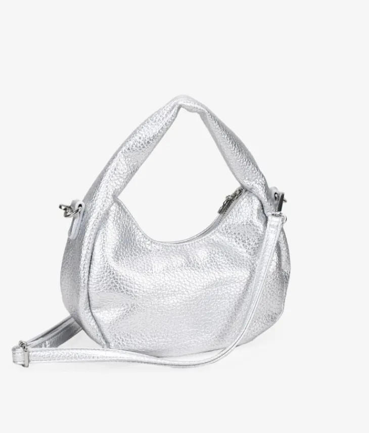 Outlet Bosanova Bolso pequeño plateado con cremallera