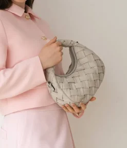Best Bosanova Bolso pequeño tostado con trenzado y cremallera