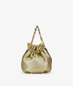 Online Bosanova Bolso saco dorado con cadena y asa de cruzar