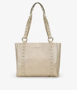Fashion Bosanova Bolso shopper beige para portátil con tachuelas