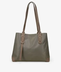 Best Bosanova Bolso shopper de hombro taupe en nailon con cremallera