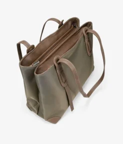 Best Bosanova Bolso shopper de hombro taupe en nailon con cremallera