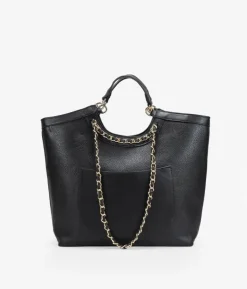New Bosanova Bolso shopper negro con cadenas