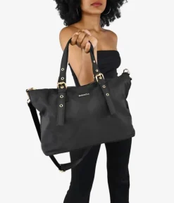Fashion Bosanova Bolso shopper negro con hebillas