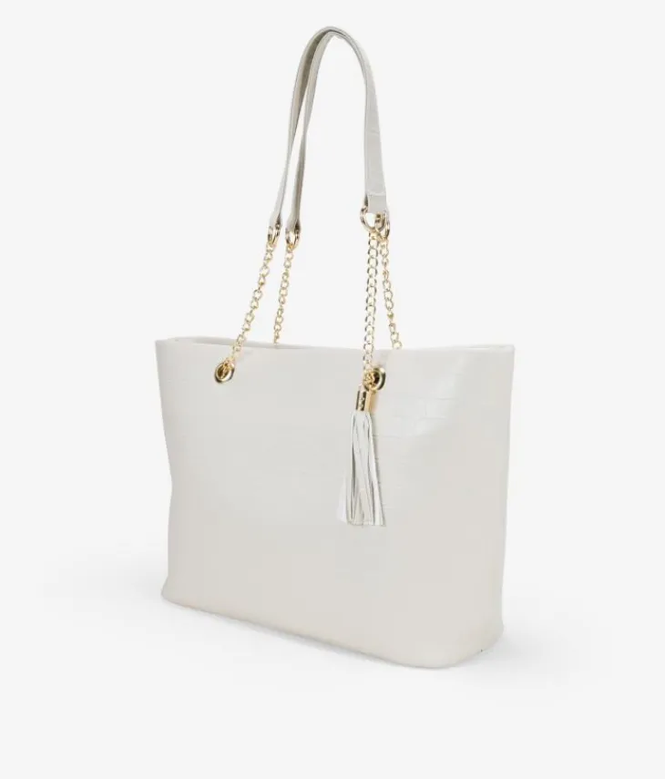 Discount Bosanova Bolso shopper piedra para portátil efecto cocodrilo