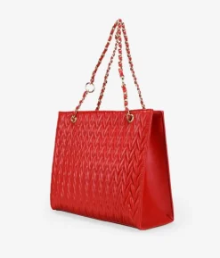 Fashion Bosanova Bolso shopper rojo con cadena