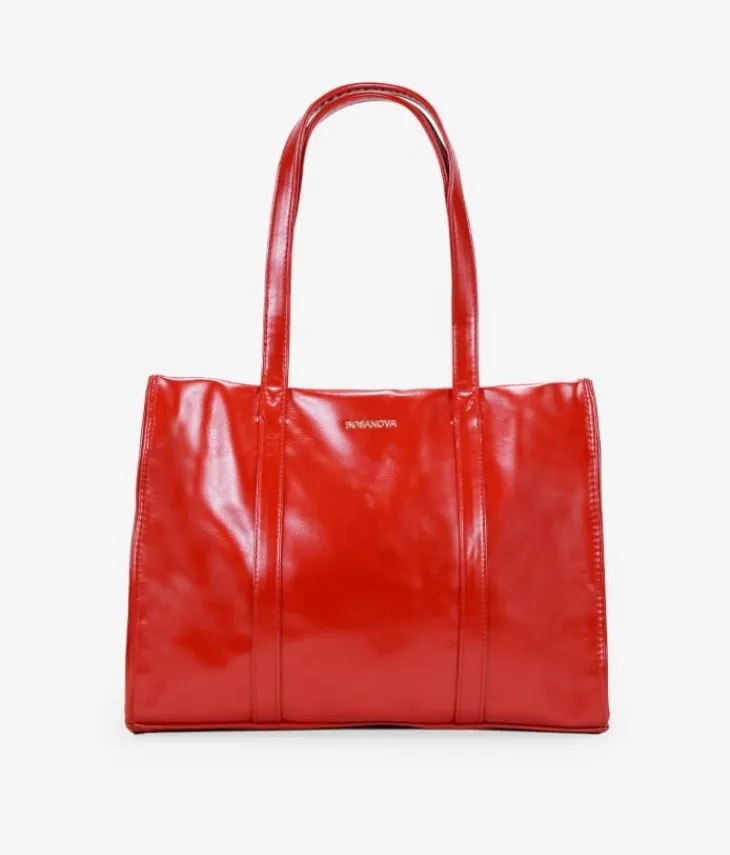 Best Bosanova Bolso shopper rojo con cremallera