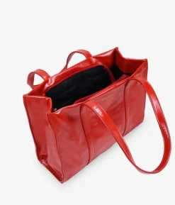 Best Bosanova Bolso shopper rojo con cremallera