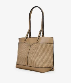 Sale Bosanova Bolso shopper tostado con tres compartimentos