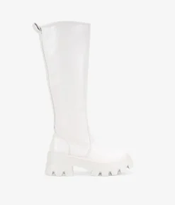 Clearance Bosanova Botas altas beige con suela track