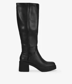 Best Bosanova Botas altas negras con punta cuadrada y tacón
