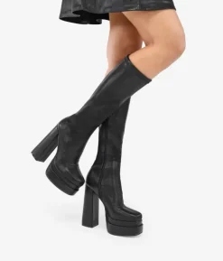 Discount Bosanova Botas altas negras tacón XXL