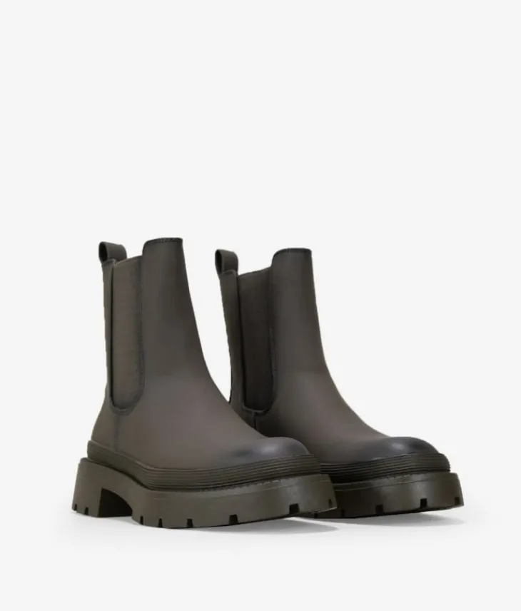 Discount Bosanova Botas chelsea verdes engomadas con doble suela