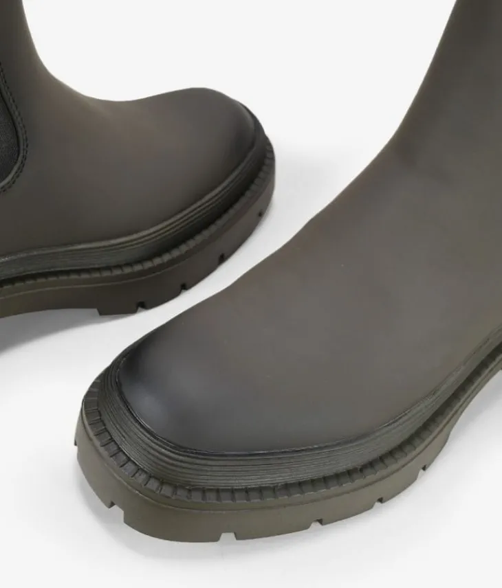 Discount Bosanova Botas chelsea verdes engomadas con doble suela