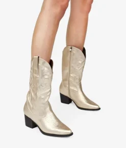Clearance Bosanova Botas cowboy oro con bordado