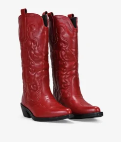 Sale Bosanova Botas cowboy rojas con bordado