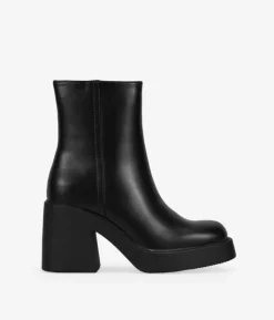 Clearance Bosanova Botas de tacón negras con cremallera