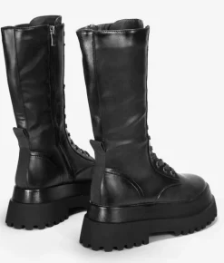 Discount Bosanova Botas militares altas con cordones y plataforma