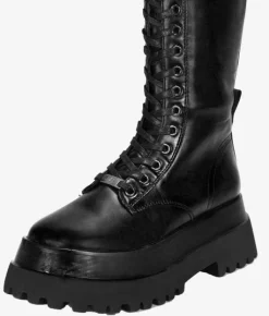 Discount Bosanova Botas militares altas con cordones y plataforma