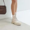 Best Bosanova Botas militares beige con plataforma