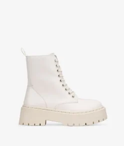 Best Bosanova Botas militares beige con plataforma