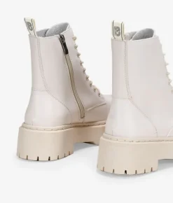 Best Bosanova Botas militares beige con plataforma