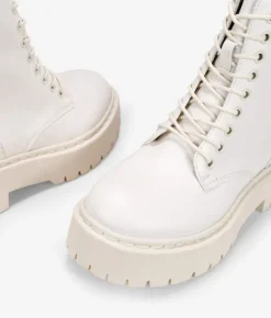 Best Bosanova Botas militares beige con plataforma