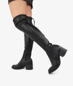 Online Bosanova Botas super altas negras con lazo