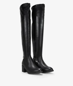 Online Bosanova Botas super altas negras con lazo