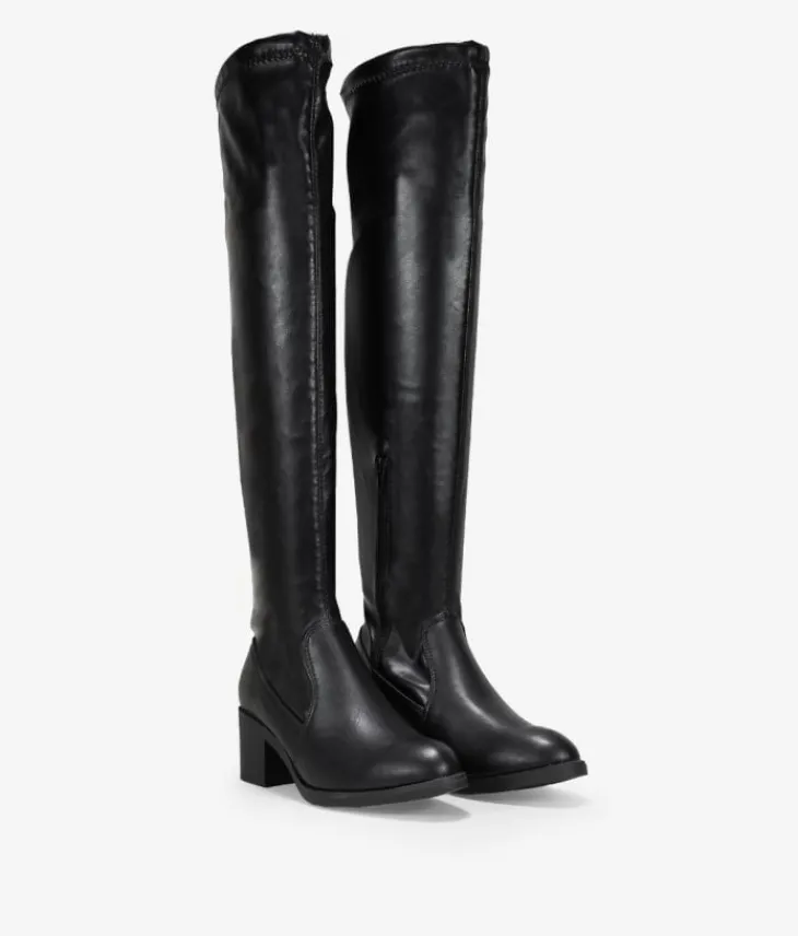 Online Bosanova Botas super altas negras con lazo