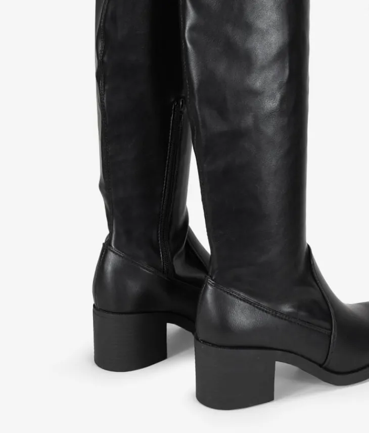 Online Bosanova Botas super altas negras con lazo