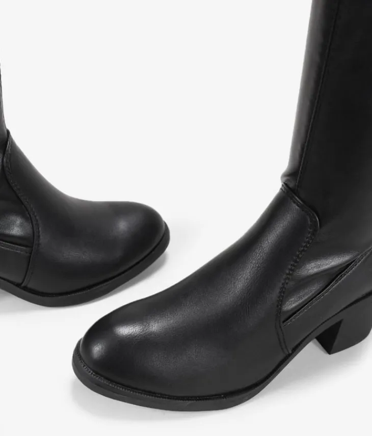 Online Bosanova Botas super altas negras con lazo