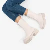 Clearance Bosanova Botines beige con cremallera