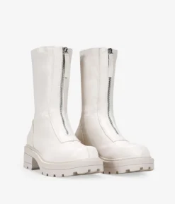 Clearance Bosanova Botines beige con cremallera