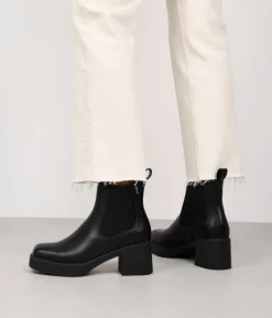 Discount Bosanova Botines chelsea negros con tacón