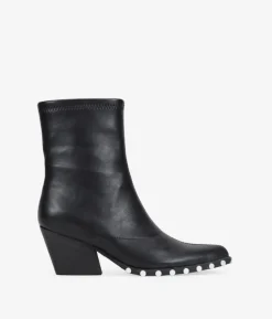 Online Bosanova Botines cowboy negros con tachas en la suela