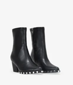 Online Bosanova Botines cowboy negros con tachas en la suela