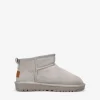 Online Bosanova Botines de invierno taupe en serraje piel