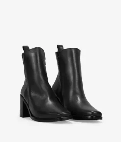 Sale Bosanova Botines de tacón negros en piel