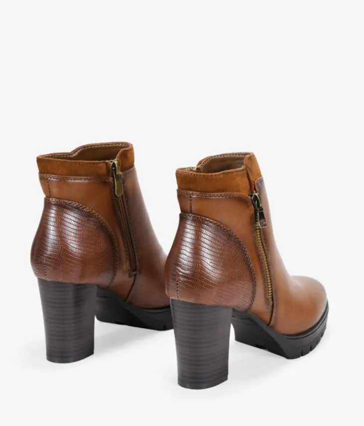 Clearance Bosanova Botines marrones con tacón