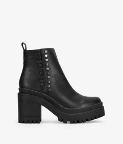 Best Bosanova Botines negros con tacón y tachas