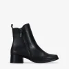 Best Bosanova Botines negros en piel con tacón y cremallera