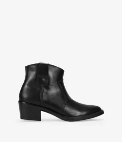 Online Bosanova Botines negros en piel con tacón