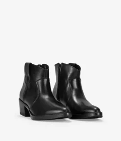 Online Bosanova Botines negros en piel con tacón