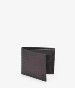 Sale Bosanova Cartera americana piel marrón con portamonedas
